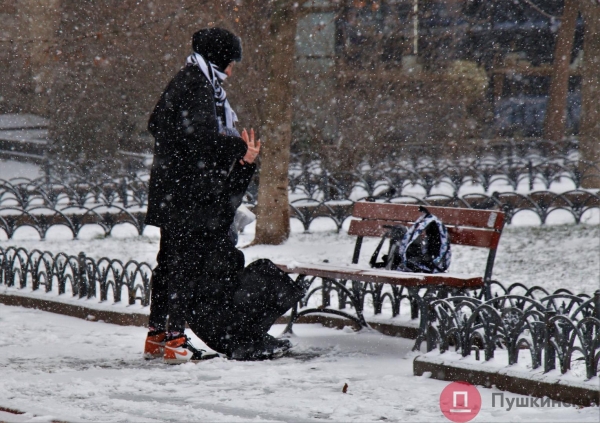Час снега в Одессе: что мы увидели на Таирова и в центре. Фоторепортаж