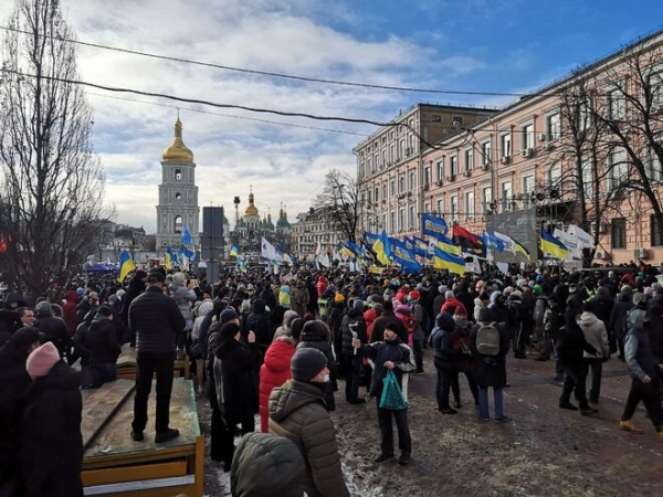 
"Печерное судилище": тысячи сторонников Порошенко собрались на новый митинг в Киеве, фото, видео
