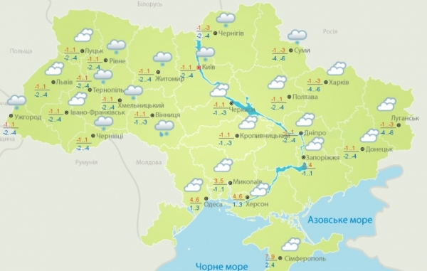 В Украину на Рождество вернутся снегопады