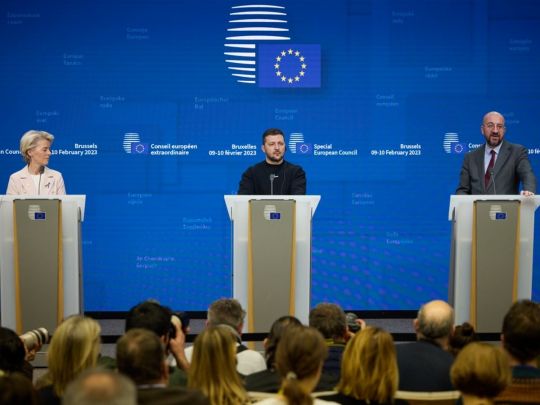 Євросоюз буде з&nbsp;Україною до&nbsp;її&nbsp;перемоги над росією, а&nbsp;Україна буде в&nbsp;ЄС,&nbsp;&mdash; Зеленський