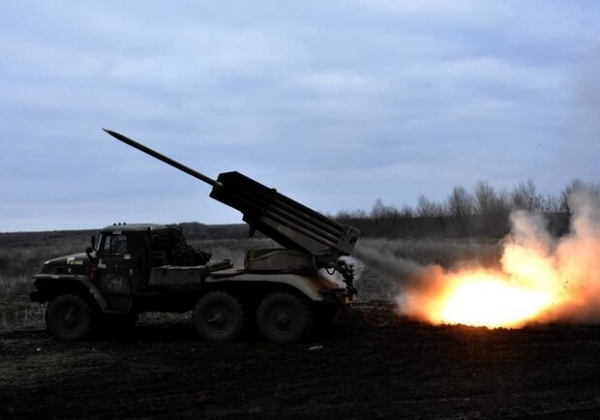 Карта боевых действий в Украине 29 января