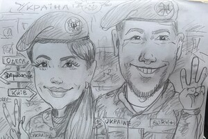 Художник-карикатурист из Одессы передал шаржи на передовую